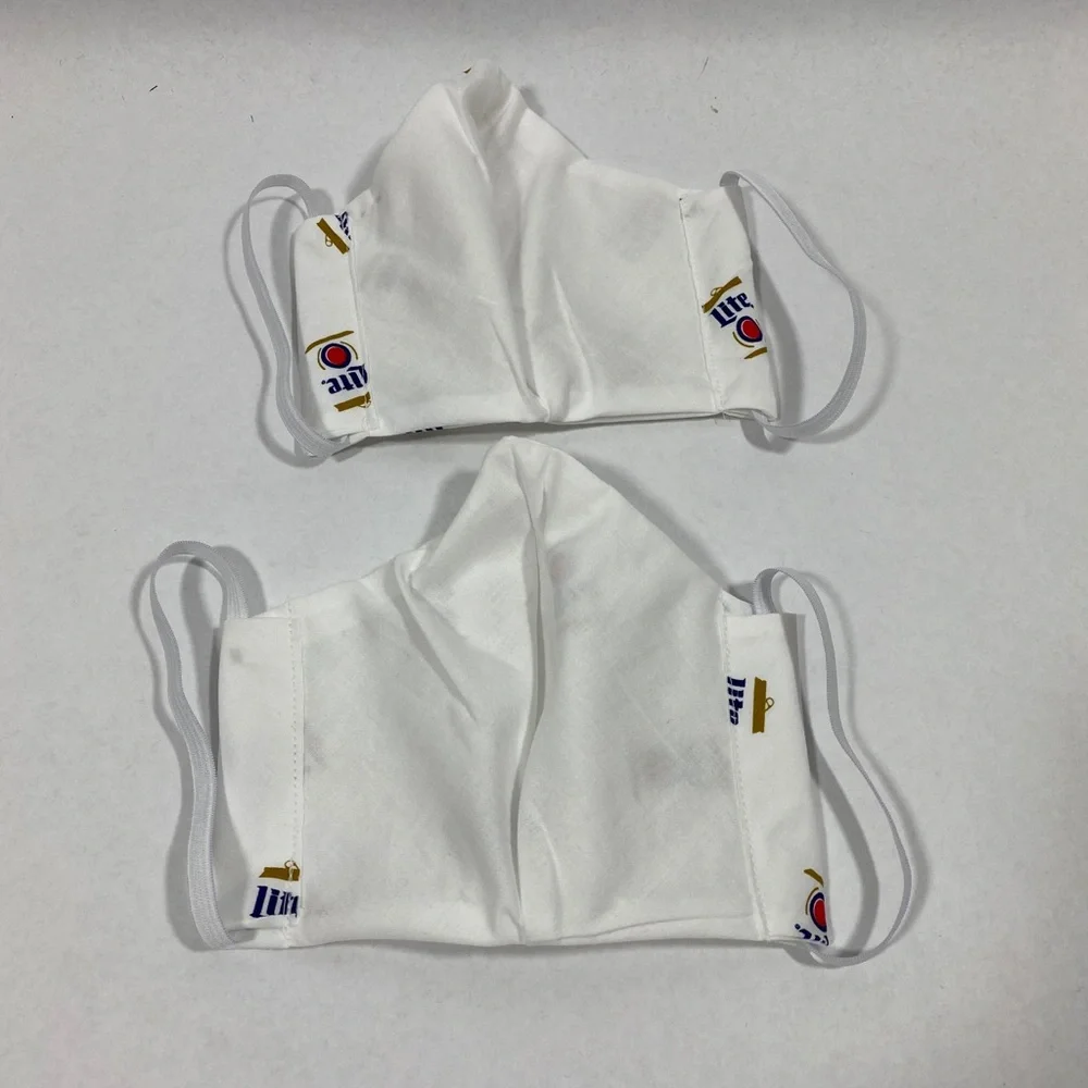 Miller lite beer face mask‎